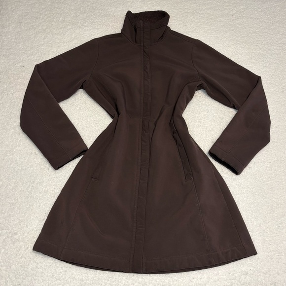 Patagonia Jackets & Blazers - Patagonia Women Brown Long Au Train Fleece Coat